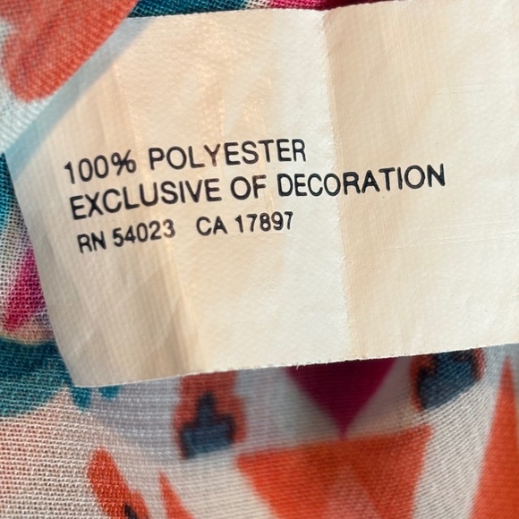 Gap Multi-Color Floral Print Sleeveless Tassel Tie Top Women's Size Medium - Picture 10 of 10